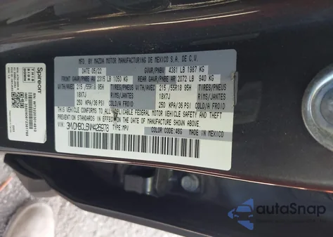 2022 Mazda Cx-30 Preferred из США, поврежденный, VIN 3MVDMBCL6NM426978